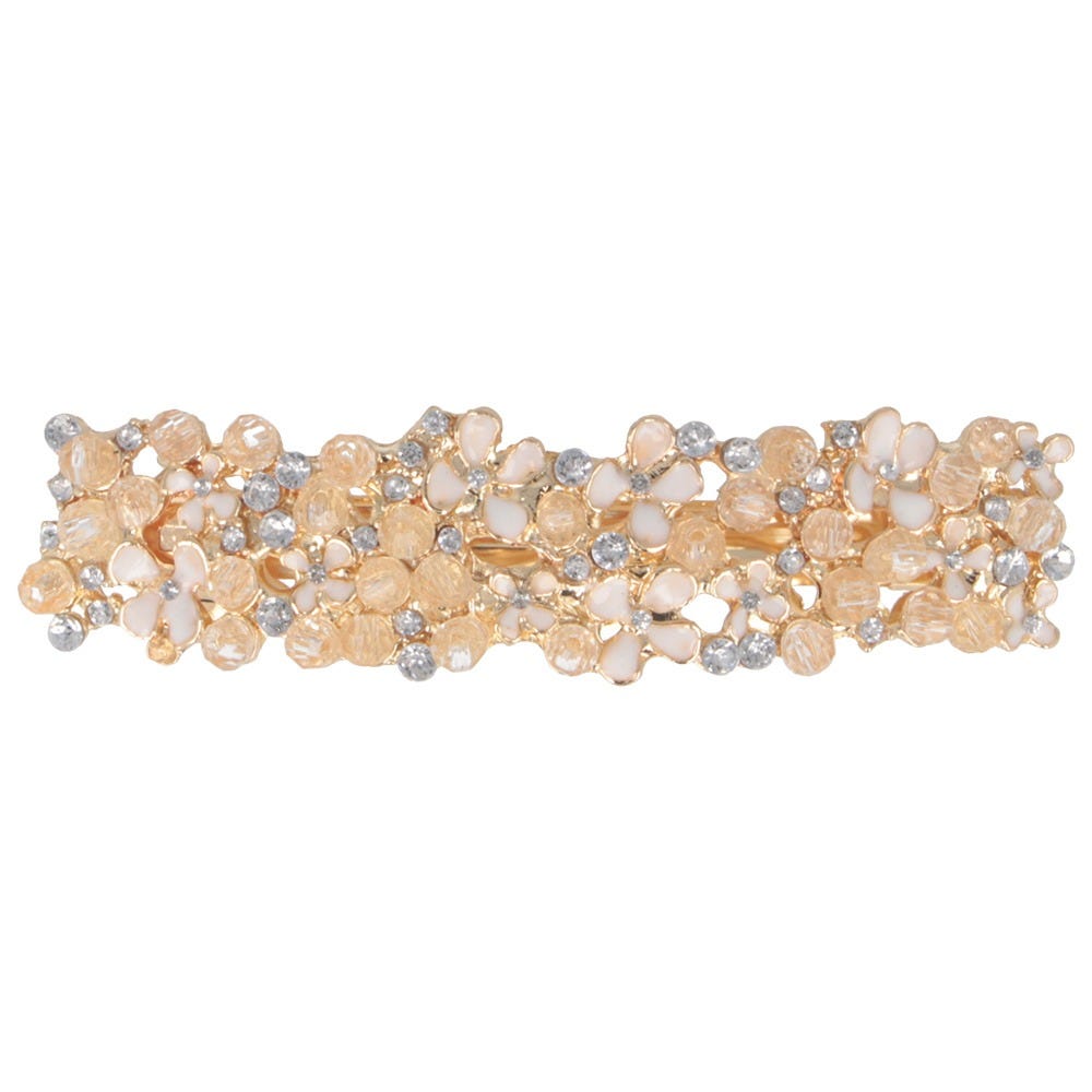 Solida Patentspange Blume gold