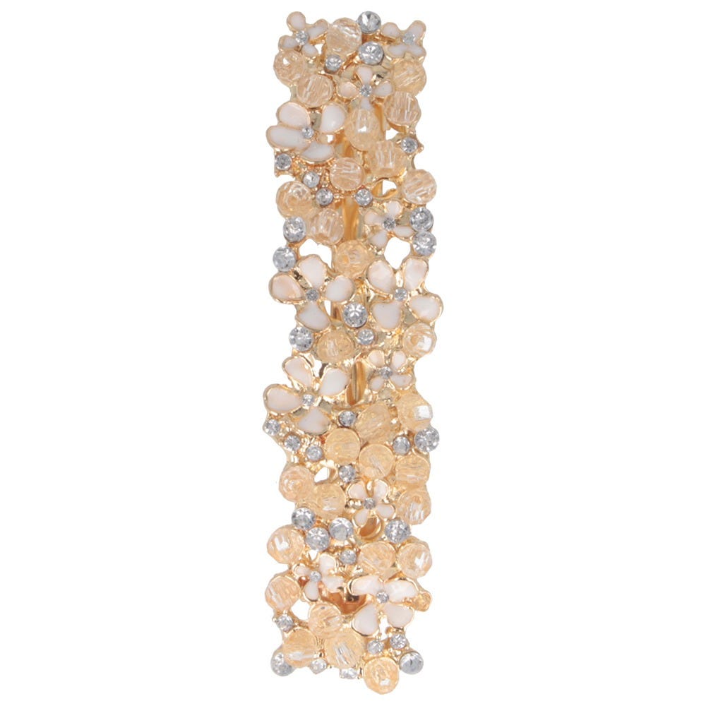 Solida Patentspange Blume gold