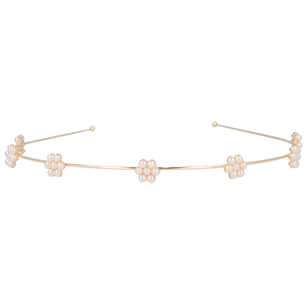 Solida Haarreif gold Blumenapplikation