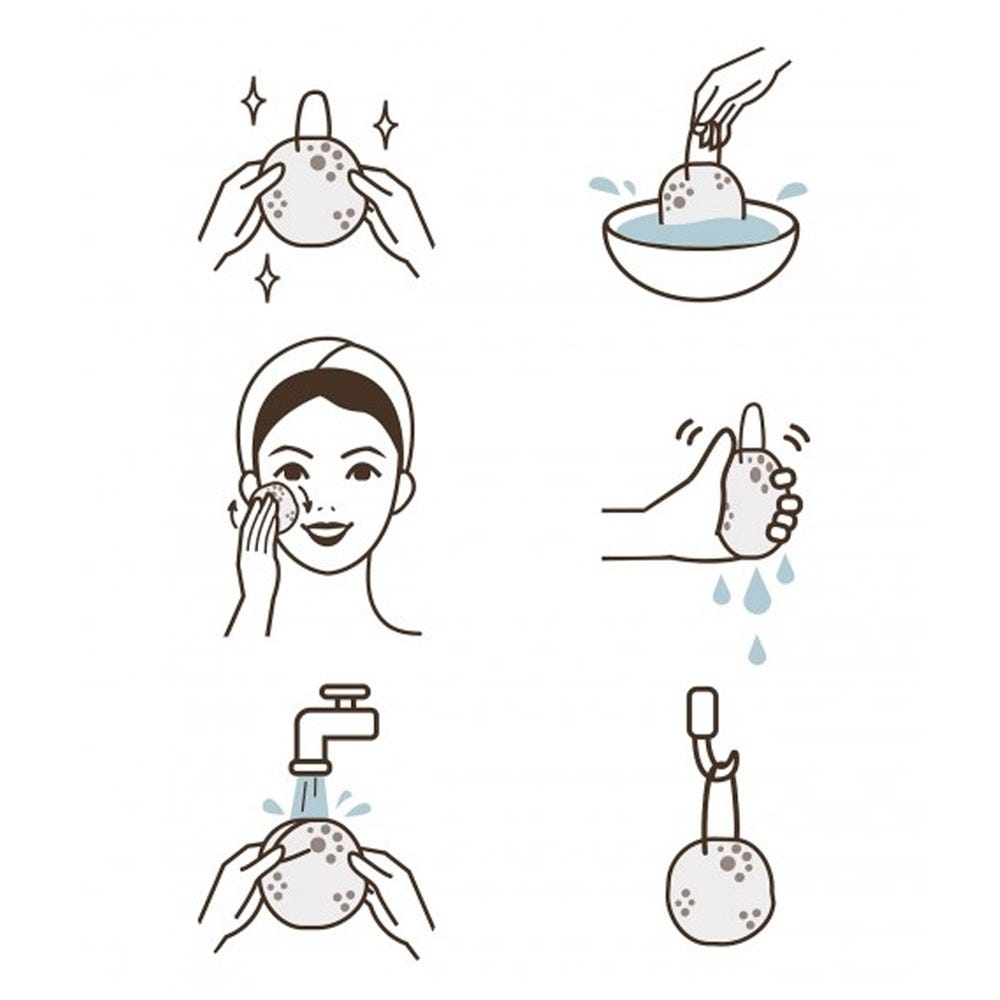 PARSA Beauty Konjac Gesichtsschwamm Clean & Peel