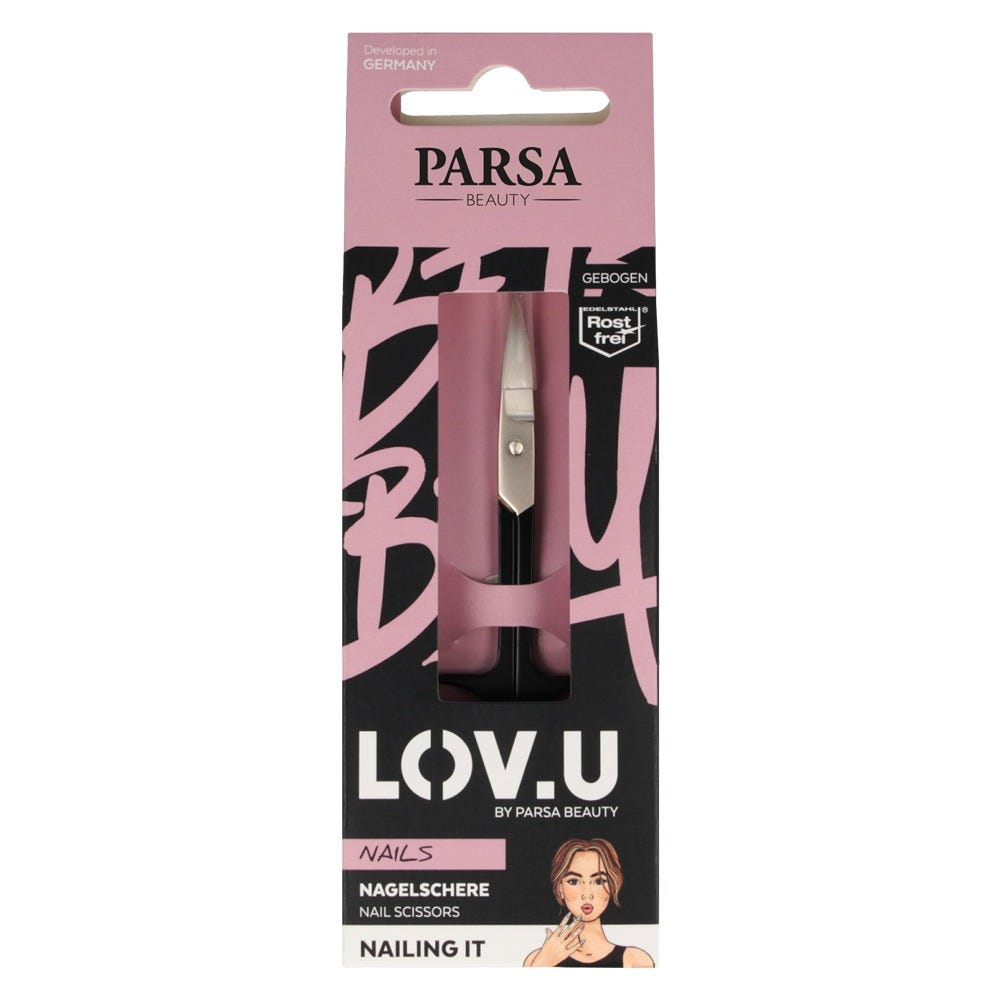 PARSA Beauty LOV.U-Nagelschere Schwarz 