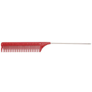 JRL Professional Teasing Comb 8.8" red