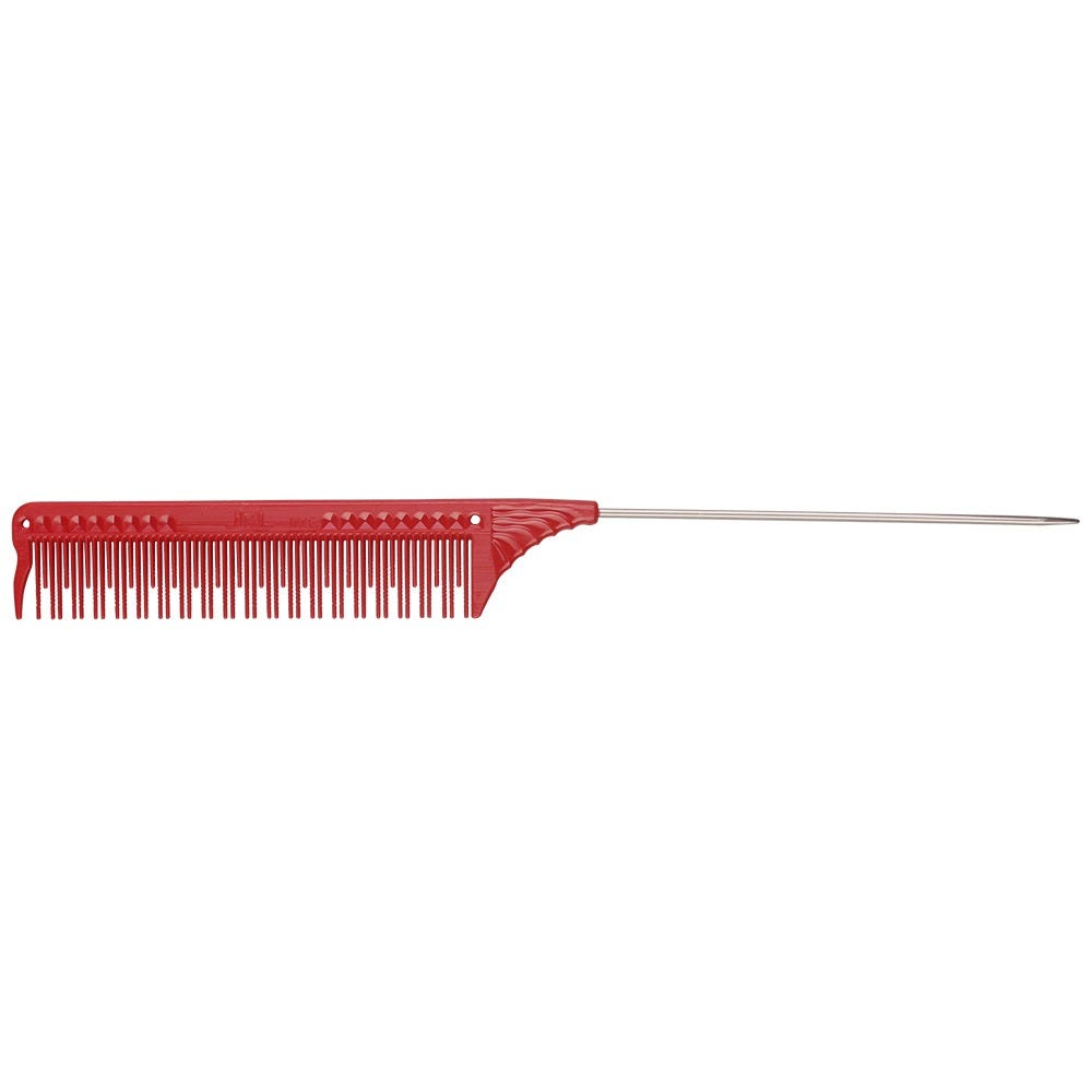 JRL Professional Teasing Comb 8.8" red