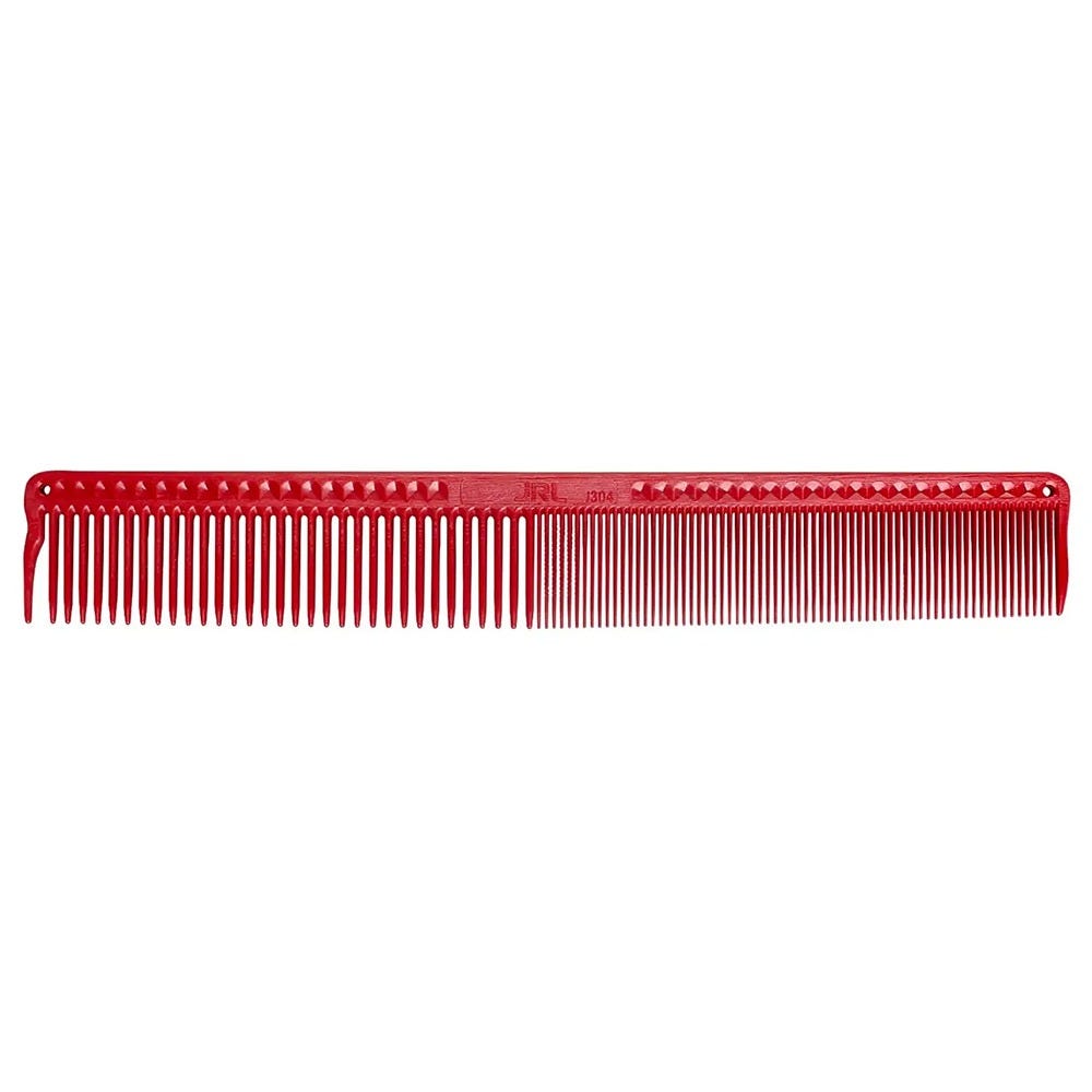 JRL Professional Fine Cutting Comb 7.4" red