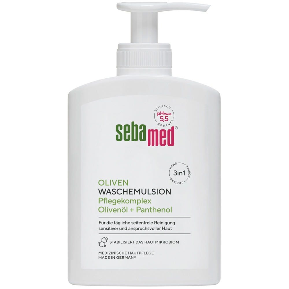 sebamed Flüssig Wasch-Emulsion Olive mit Spender 200 ml
