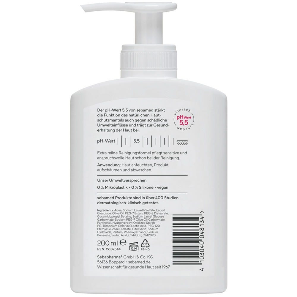 sebamed Flüssig Wasch-Emulsion Olive mit Spender 200 ml