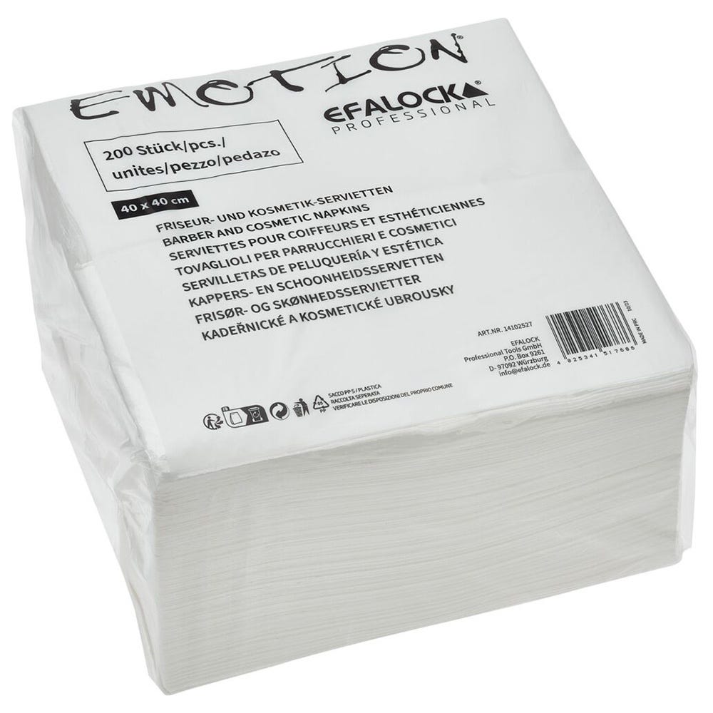 Efalock Emotion Servietten 200er 40x40cm weiss