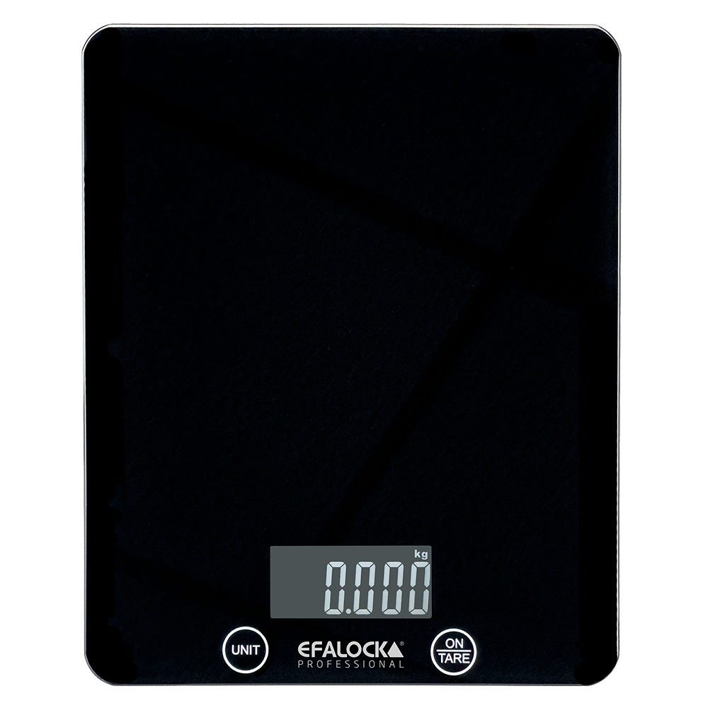 Efalock Digitalwaage Expert Glas Schwarz