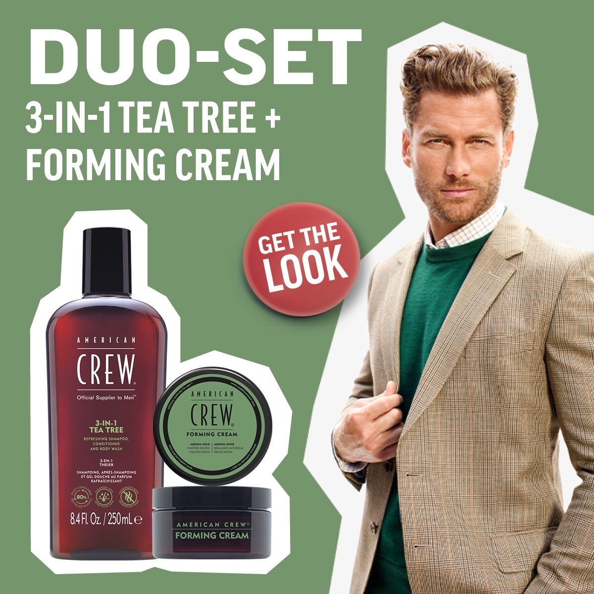 Duo Set aus einem 3-in-1 Shampoo & Styling Cream