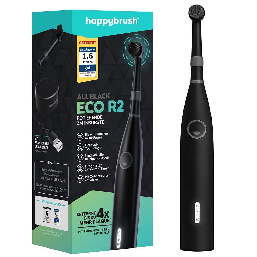 Happybrush Eco R2 All Black StarterKit