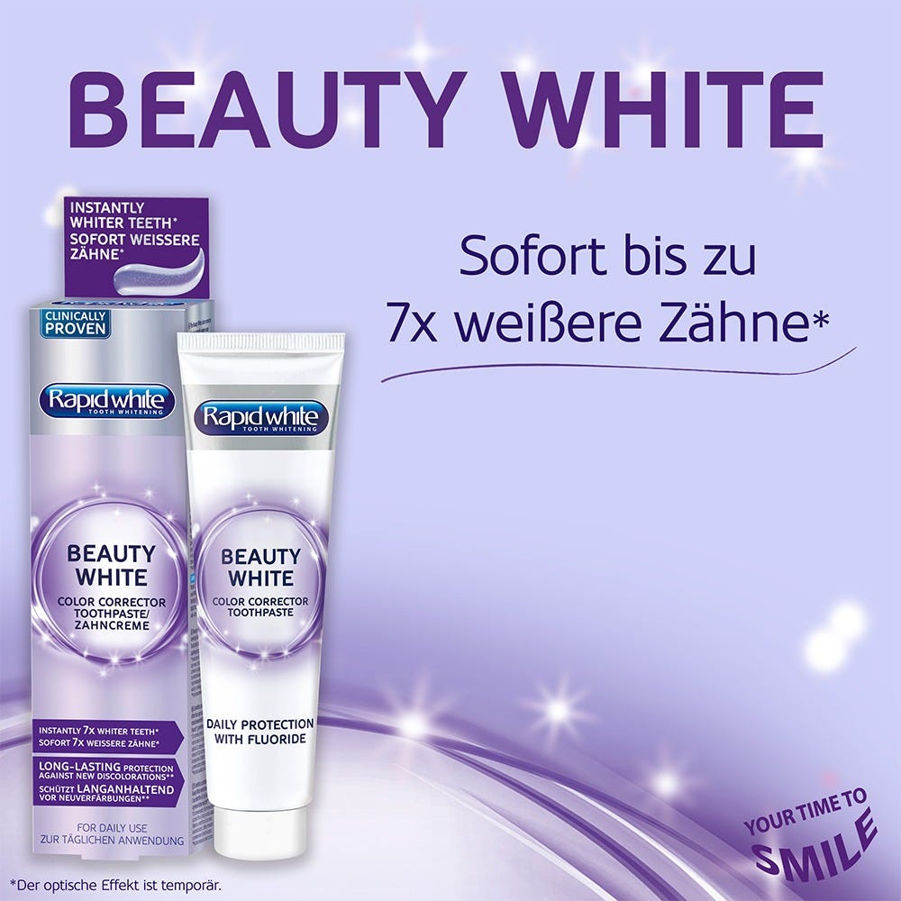Rapid White Beauty White Zahncreme 75 cm