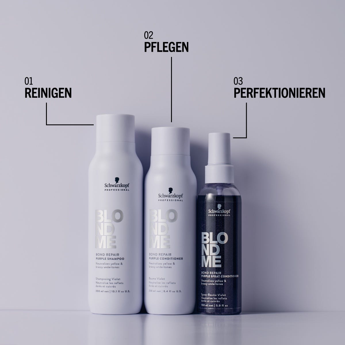 Schwarzkopf Blondme Purple Toning Spray 150 ml