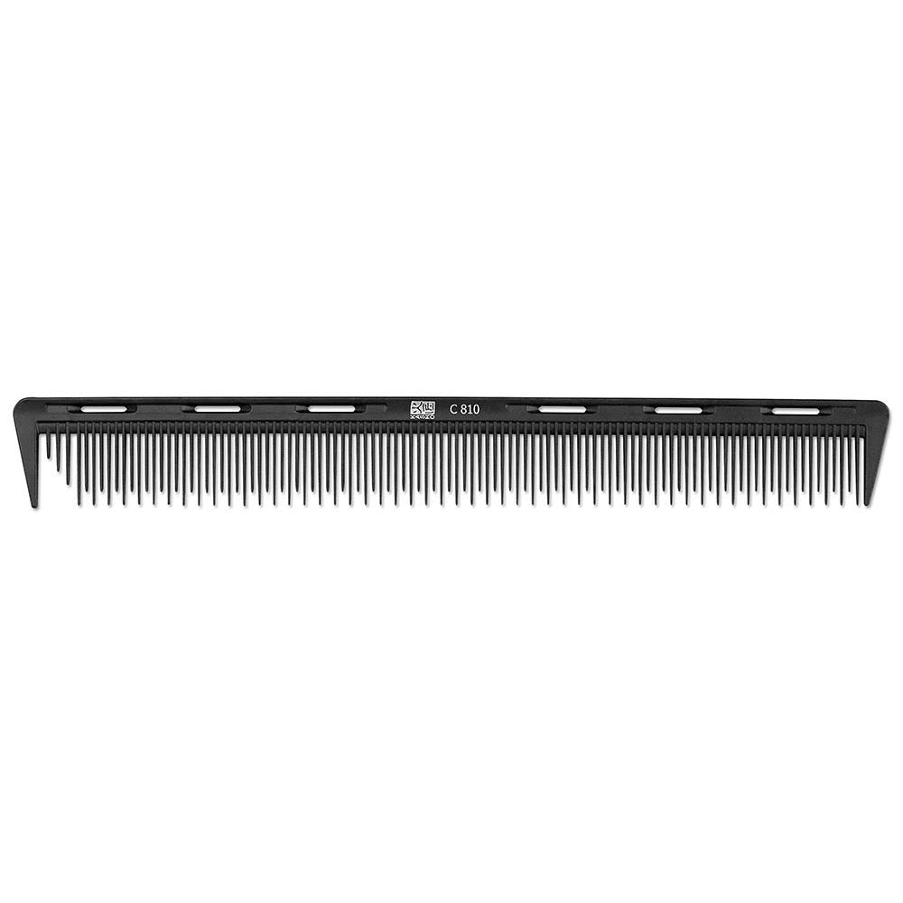 Kasho Carbon Toupierkamm mit Abteilzahn 19 cm 