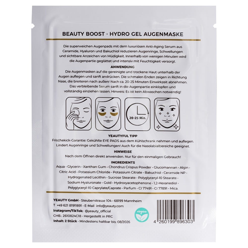 Yeauty Beauty Boost Eye Pad Mask 2er