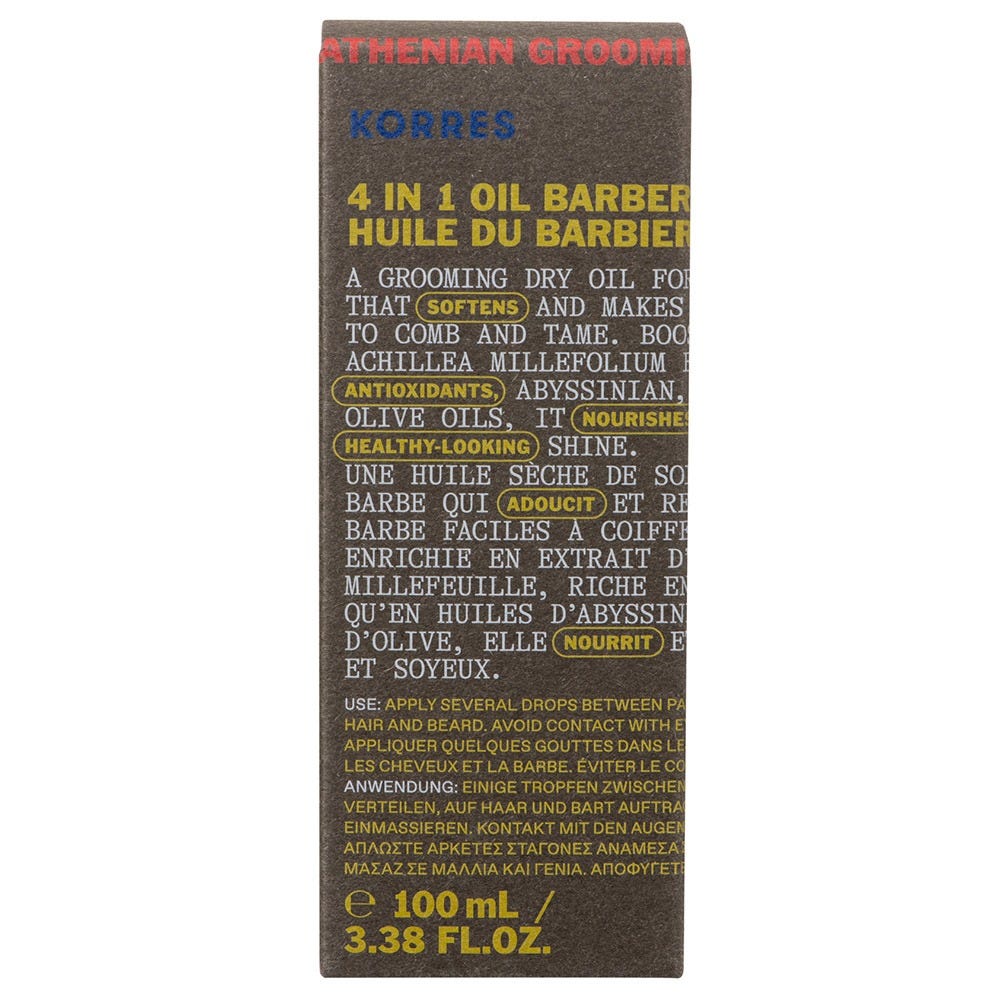 Korres Men Athenian Grooming 4-in-1 Männer Pflegeöl 100 ml