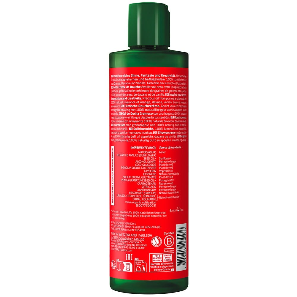 Weleda Inspire Shower Cream Granatapfel 400 ml