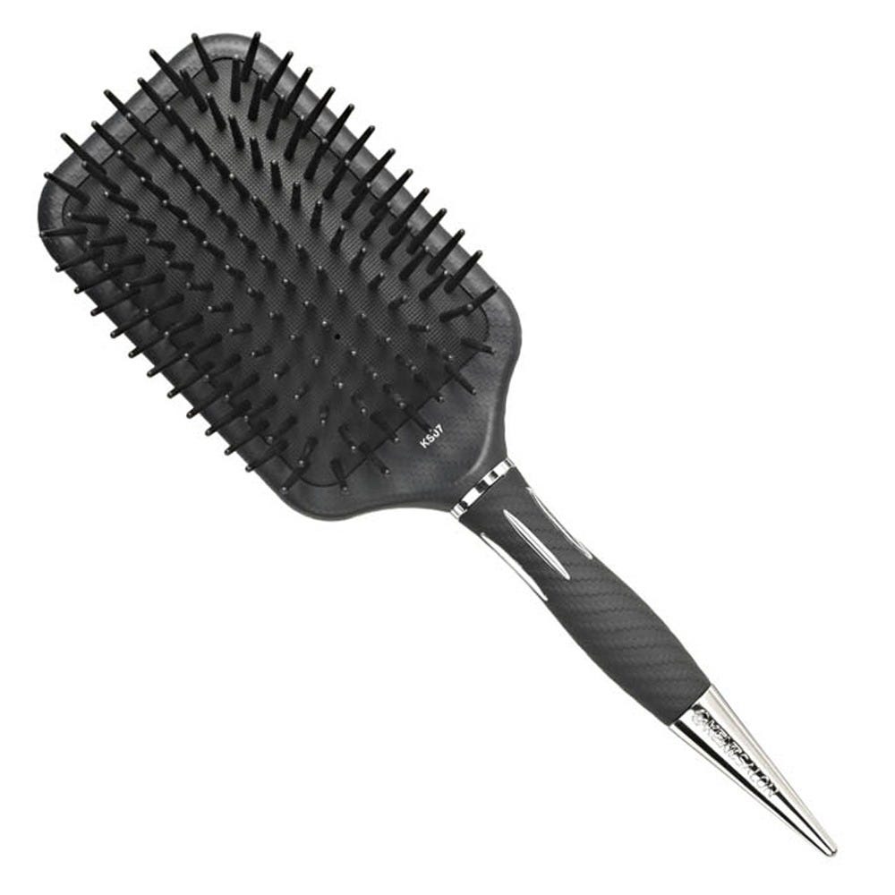 KENT Salon Paddelbürste groß - Nylonstiften