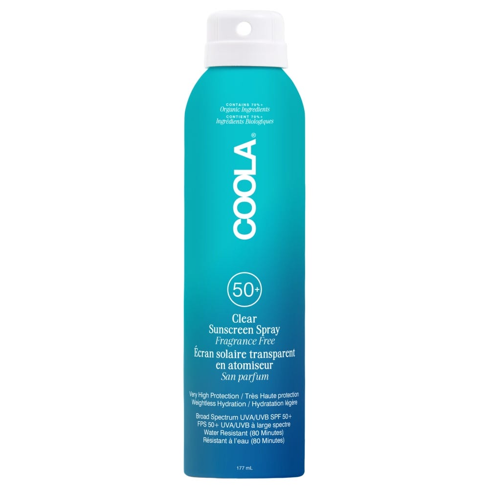 COOLA Classic SPF 50 Body Spray Unscented 177 ml