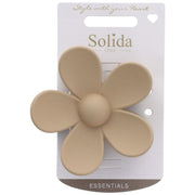 Solida Haarklammer Blume beige 1 Stück