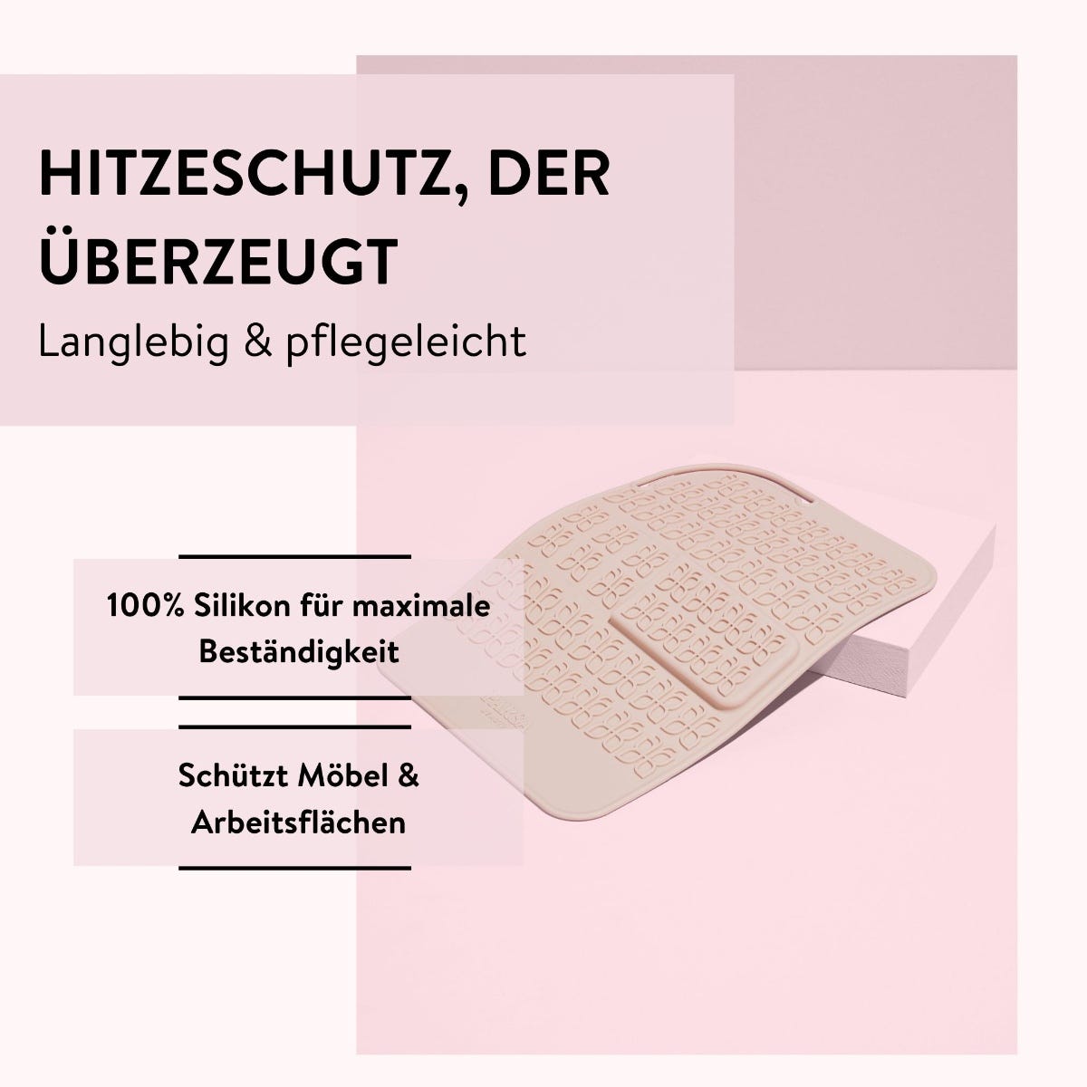PARSA Beauty Hitzeschutzmatte mit Logo eingeprägt