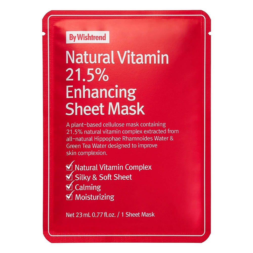 By Wishtrend Natural Vitamin Enhancing Sheet Mask 