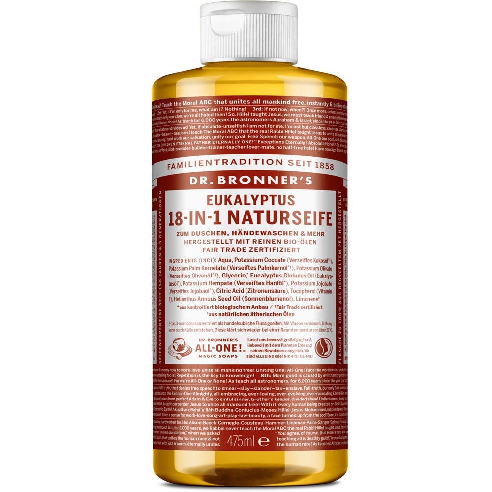 Dr. Bronner's 18-in-1 Naturseife Eukalyptus 475 ml