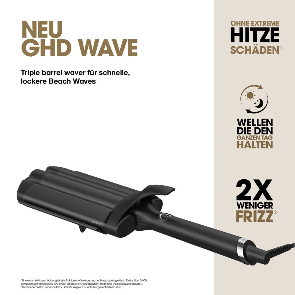 ghd Wave Triple Barrel Schwarz