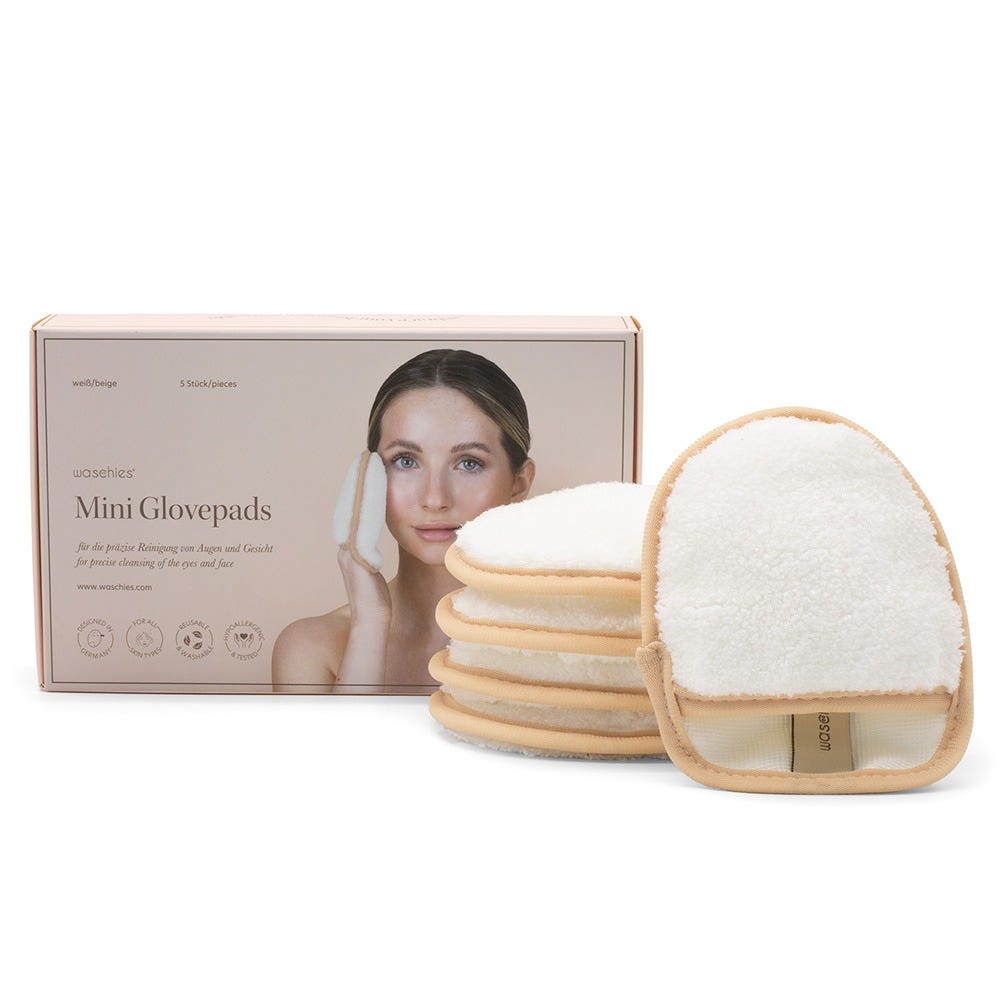 Waschies Mini Glove Pads Beige 5er- Set 
