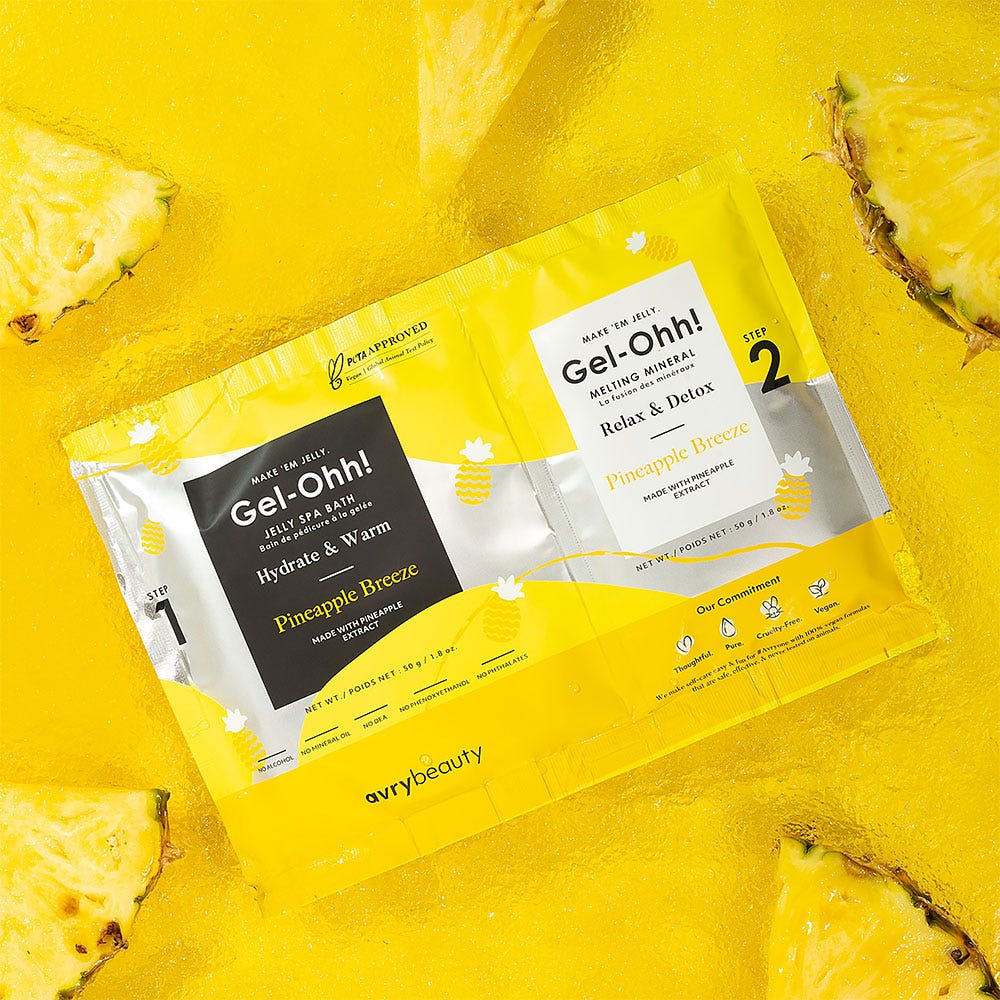 AvryBeauty Gel-Ohh! Jelly Spa Bath Pineapple