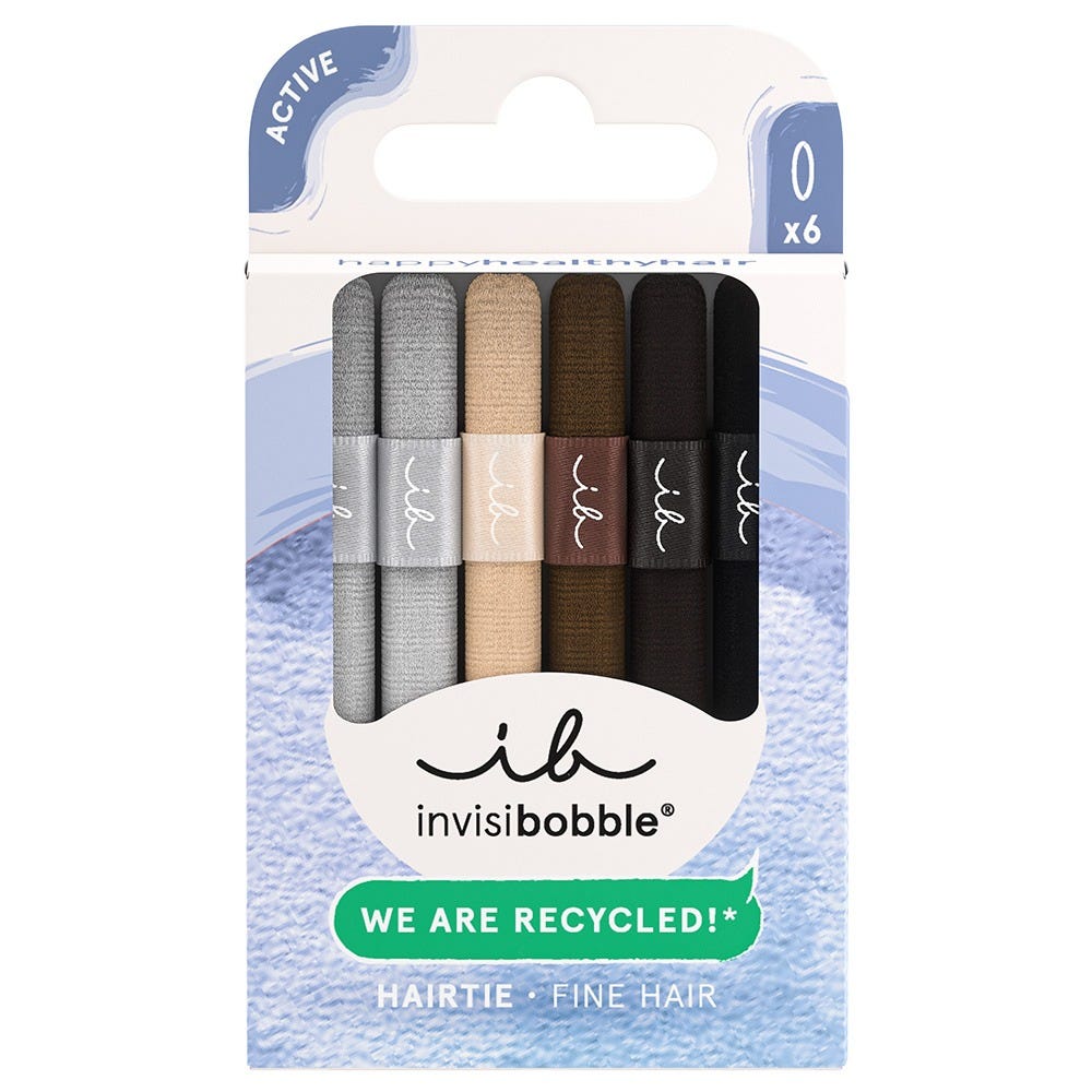 invisibobble HAIR TIE THIN Delicate Sustain 6 Stück