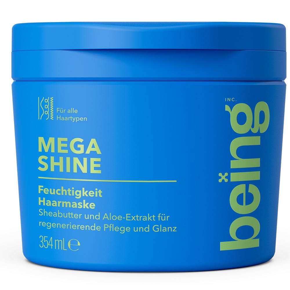 being MEGA SHINE Feuchtigkeit Haarmaske 354 ml