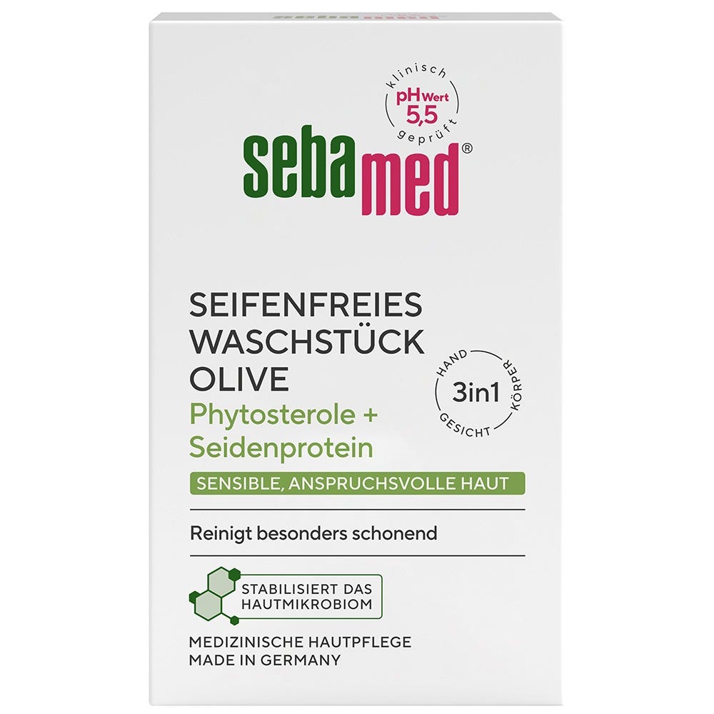 sebamed Seifenfreies Waschstück mit Olive 150 g