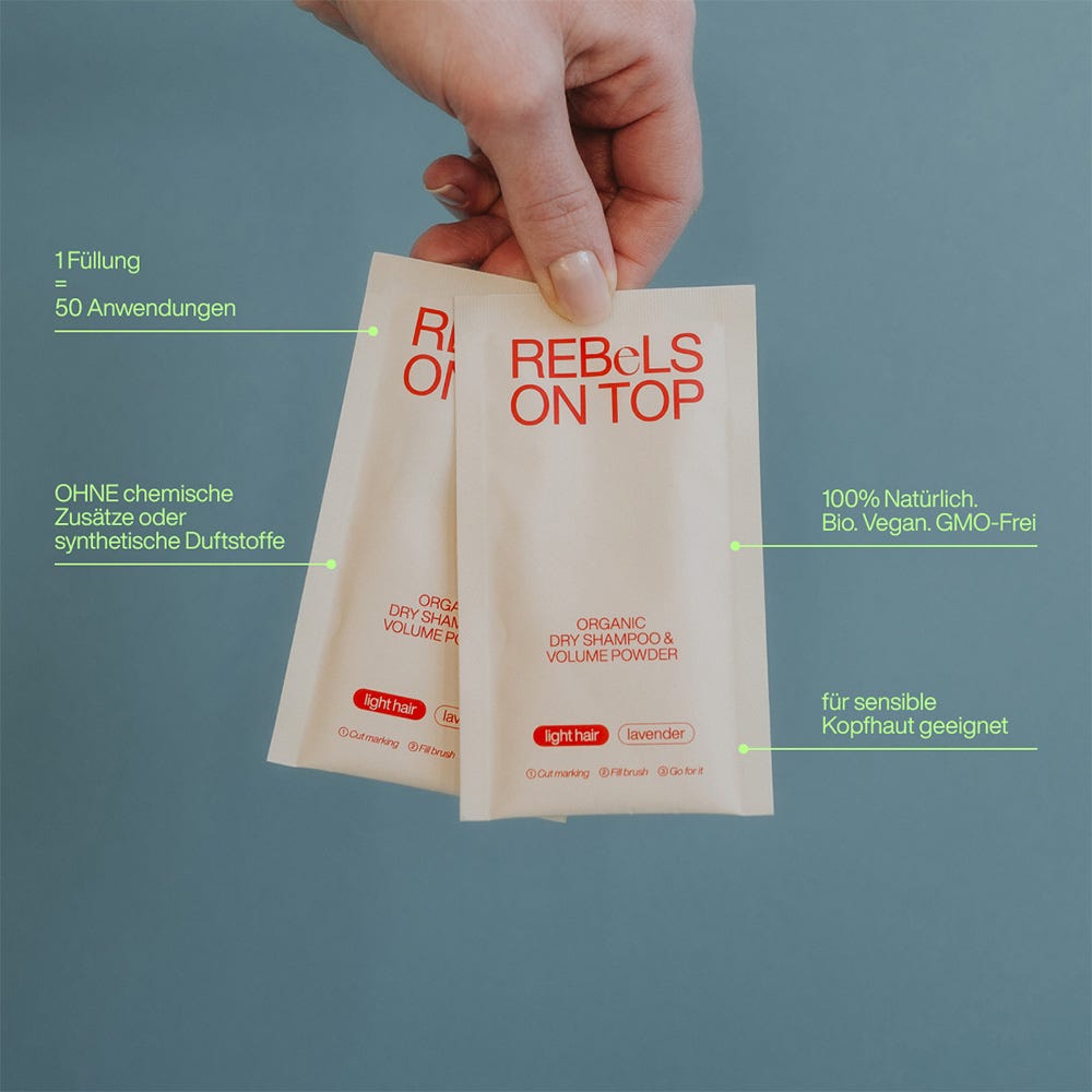 REBeLS ON TOP Trockenshampoo Light Refill 3x10 g