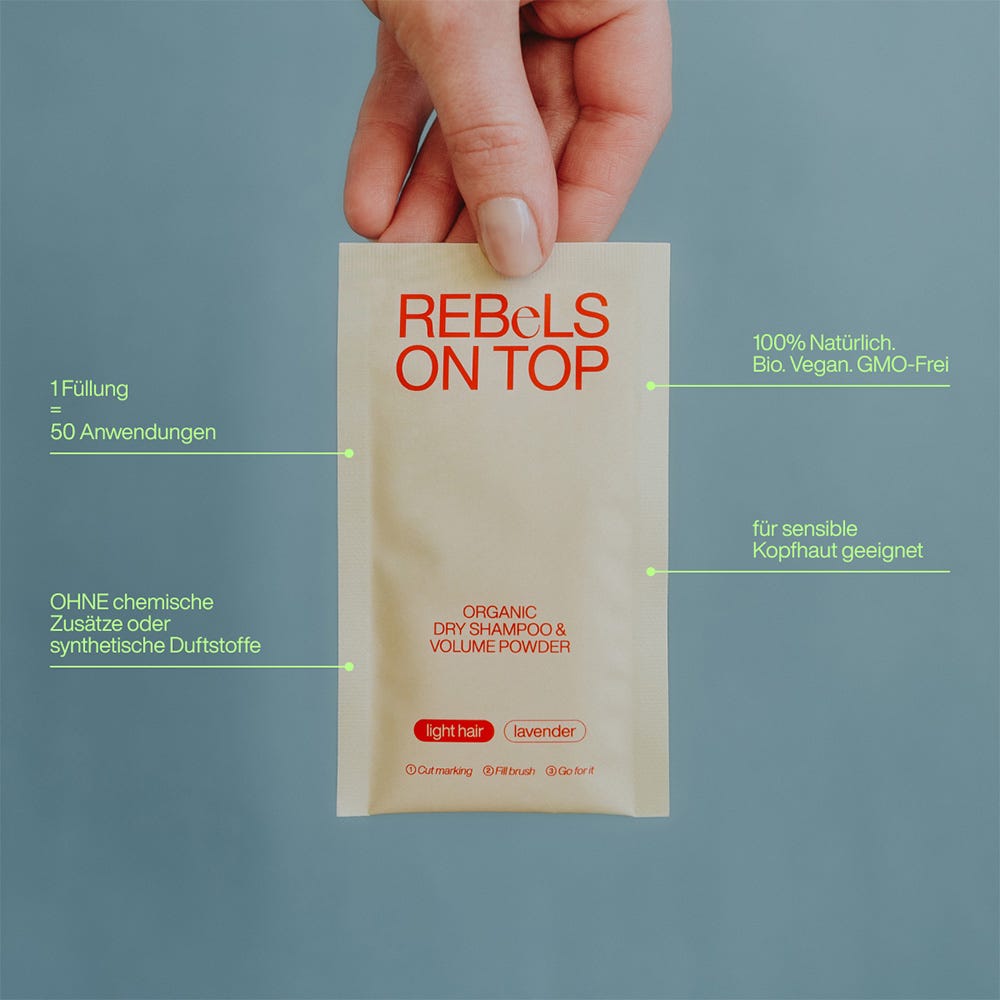 REBeLS ON TOP Trockenshampoo Light Refill 10 g