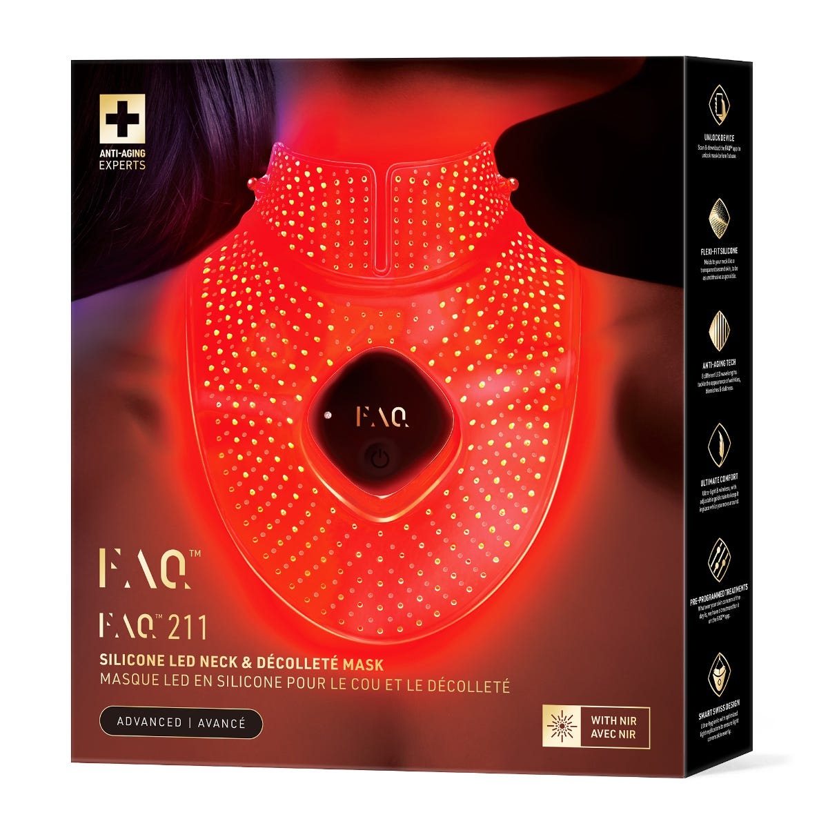 FAQ Swiss 211 Silicone LED Neck & Décolleté Mask