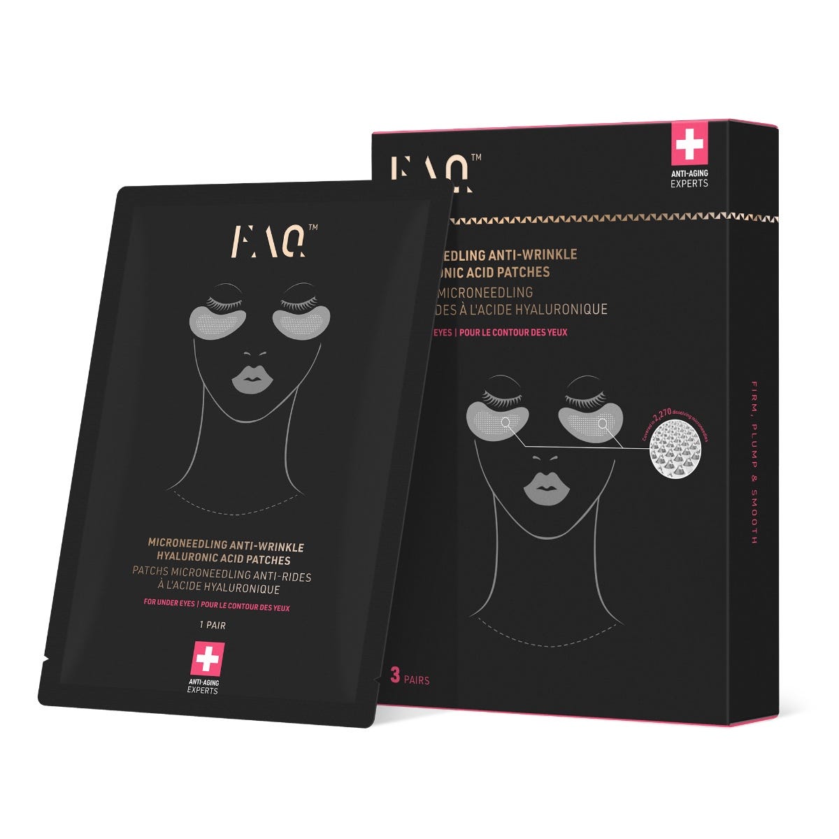 FAQ Swiss Microneedling Anti-Wrinkle Hyaluronic Acid Patches For Under Eyes