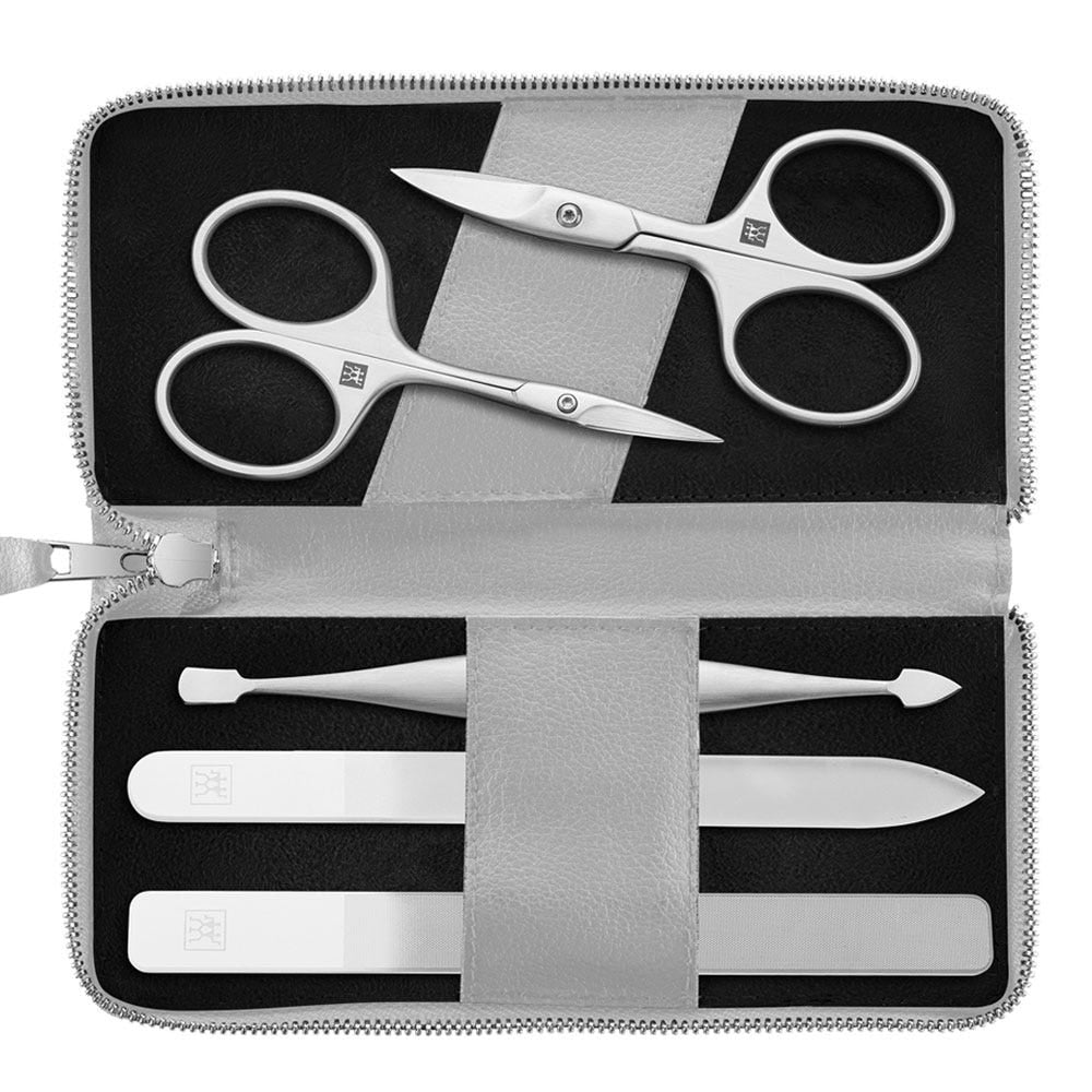 Zwilling Maniküre Pediküre Set 5tlg. mit Nagelschere grau