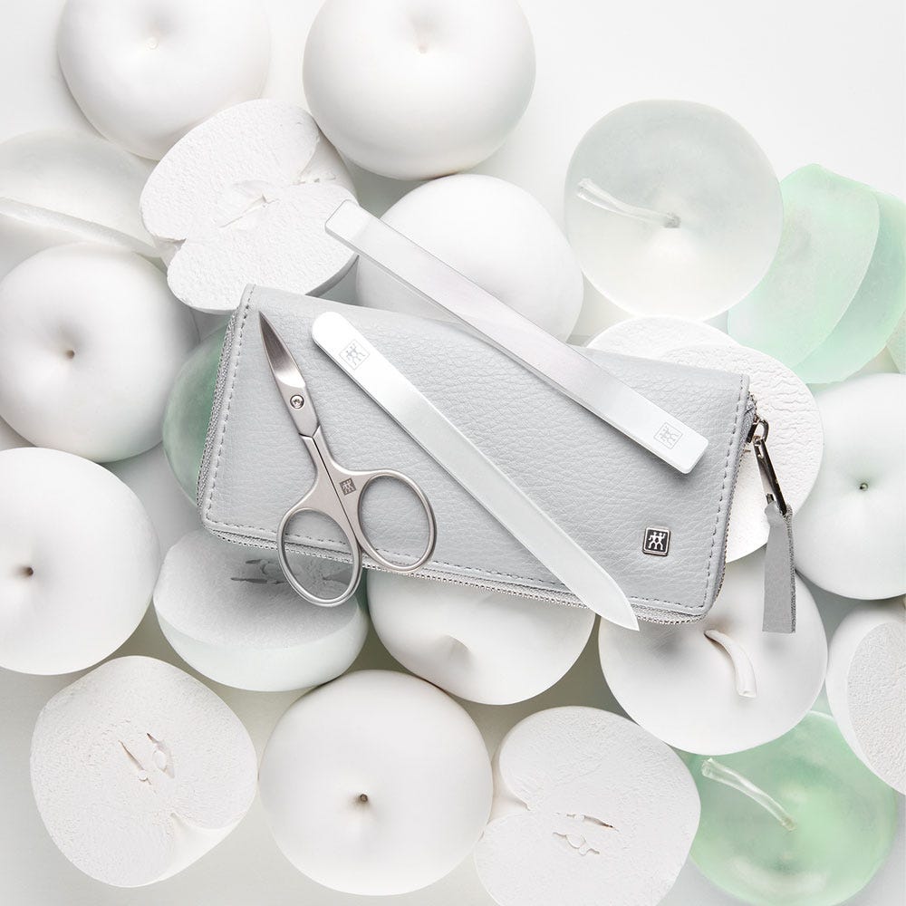 Zwilling Maniküre Pediküre Set 5tlg. mit Nagelschere grau