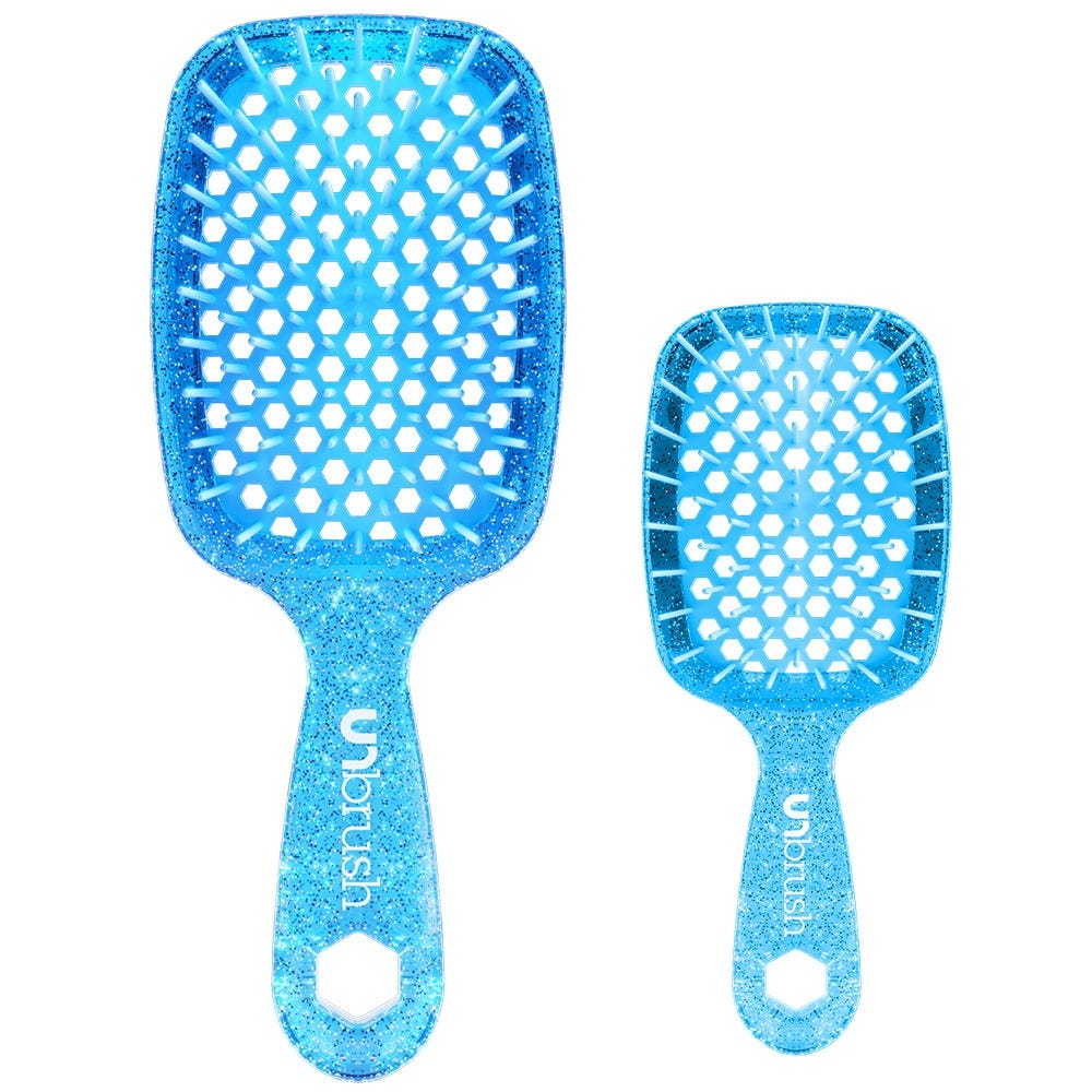 UNbrush Glitter Duo Set Sapphire Blue