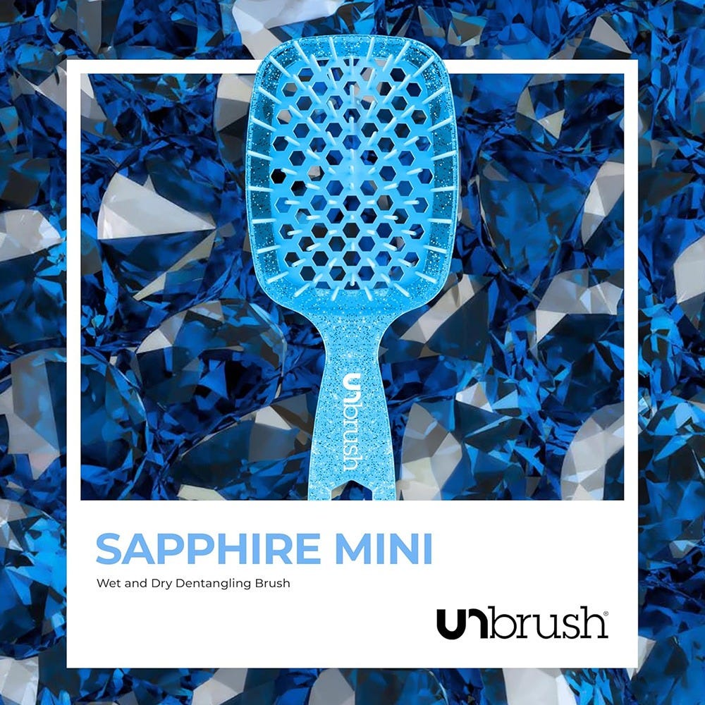 UNbrush Glitter Duo Set Sapphire Blue
