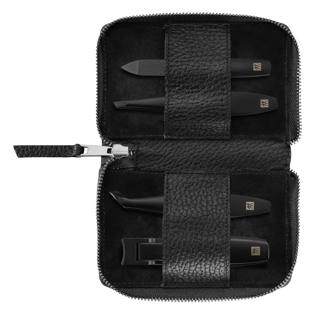 Zwilling Maniküre Pediküre Set 4 tlg. mit Nagelknipser schwarz