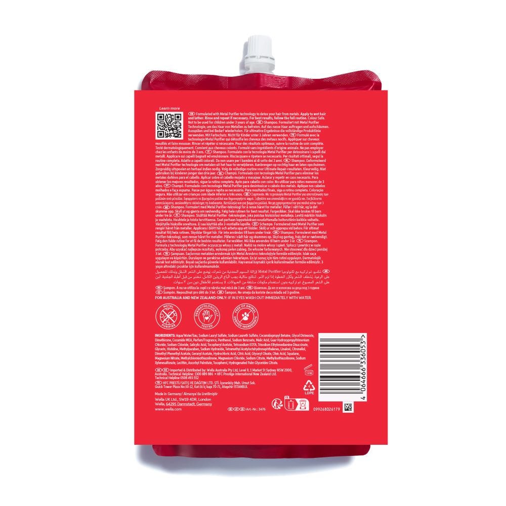 Wella Professionals Ultimate Repair Shampoo Nachfüllpackung 1000 ml
