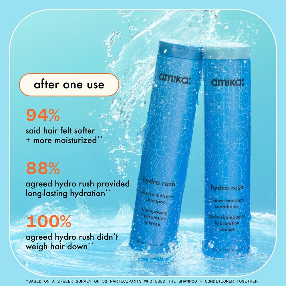 Amika Hydro Rush Intense Moist Shampoo 275 ml