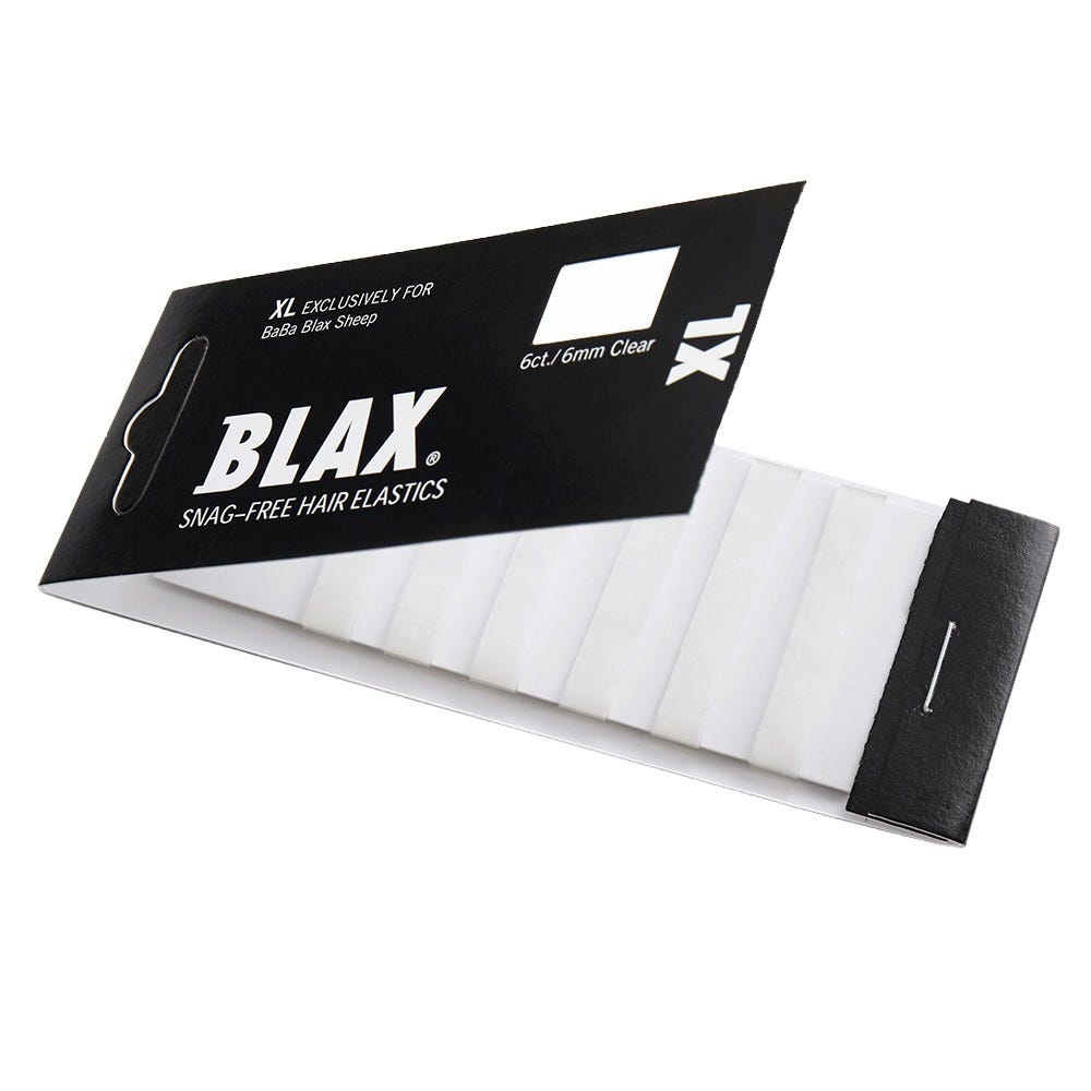 BLAX Hair elastics XL CLEAR 6 Stück