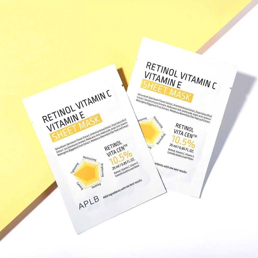 APLB Retinol Vitamin C Vitamin E Sheet Mask 10 stück