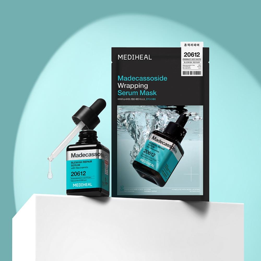 MEDIHEAL Madecassoside Wrapping Serum Mask Blemish Repair 1 Stück