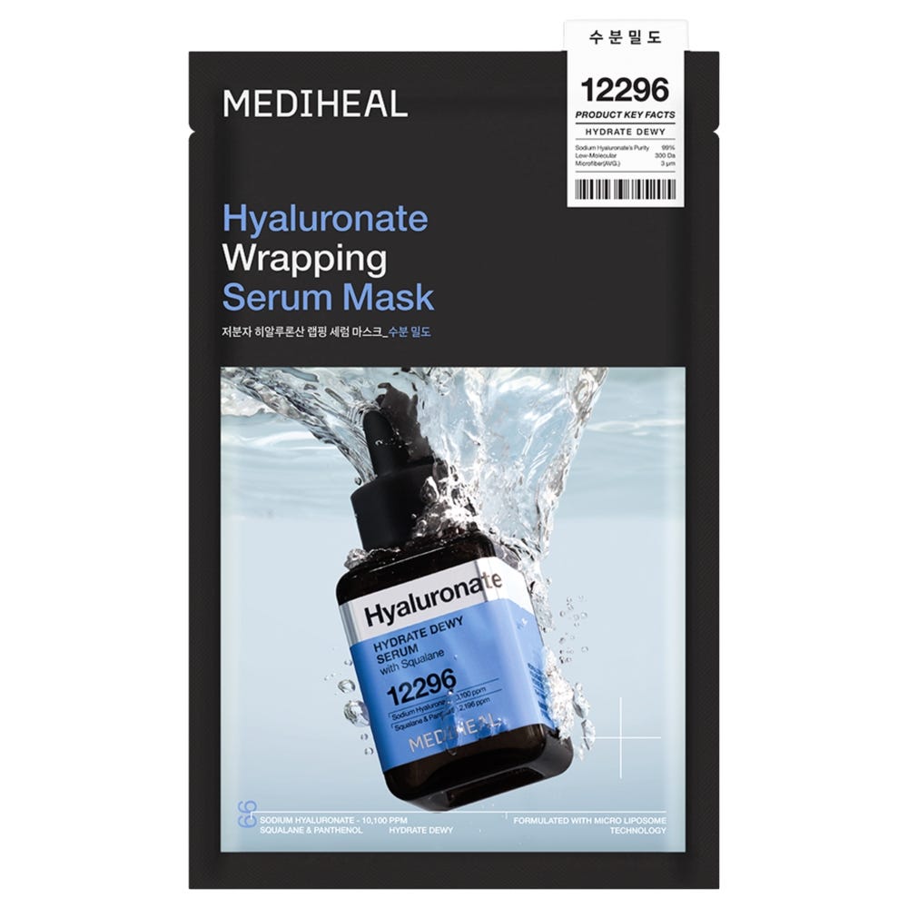 MEDIHEAL Hyaluronate Wrapping Serum Mask Hydrate Dewy 10 Stück