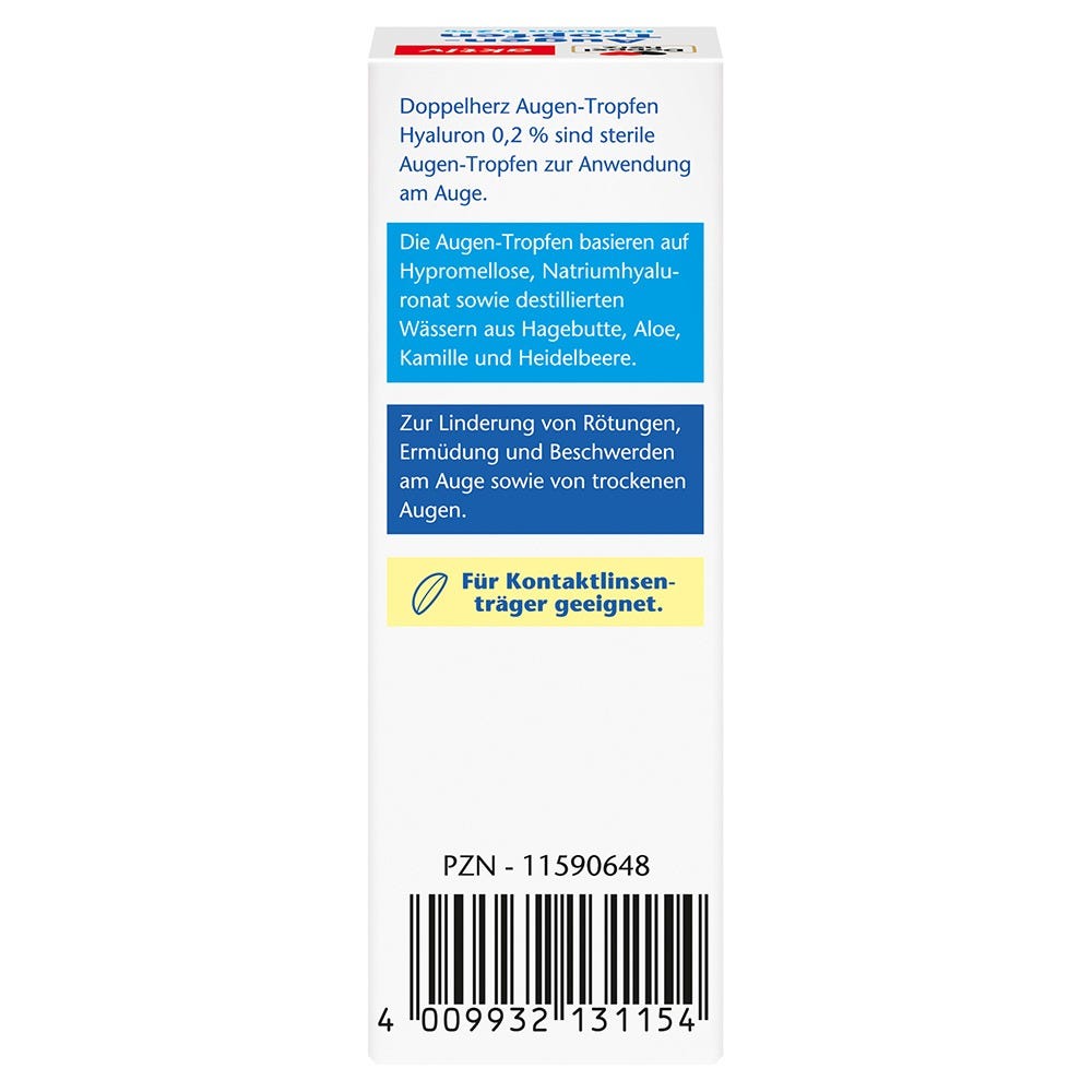 Doppelherz Augen-Tropfen Hyaluron 0,2% 10 ml