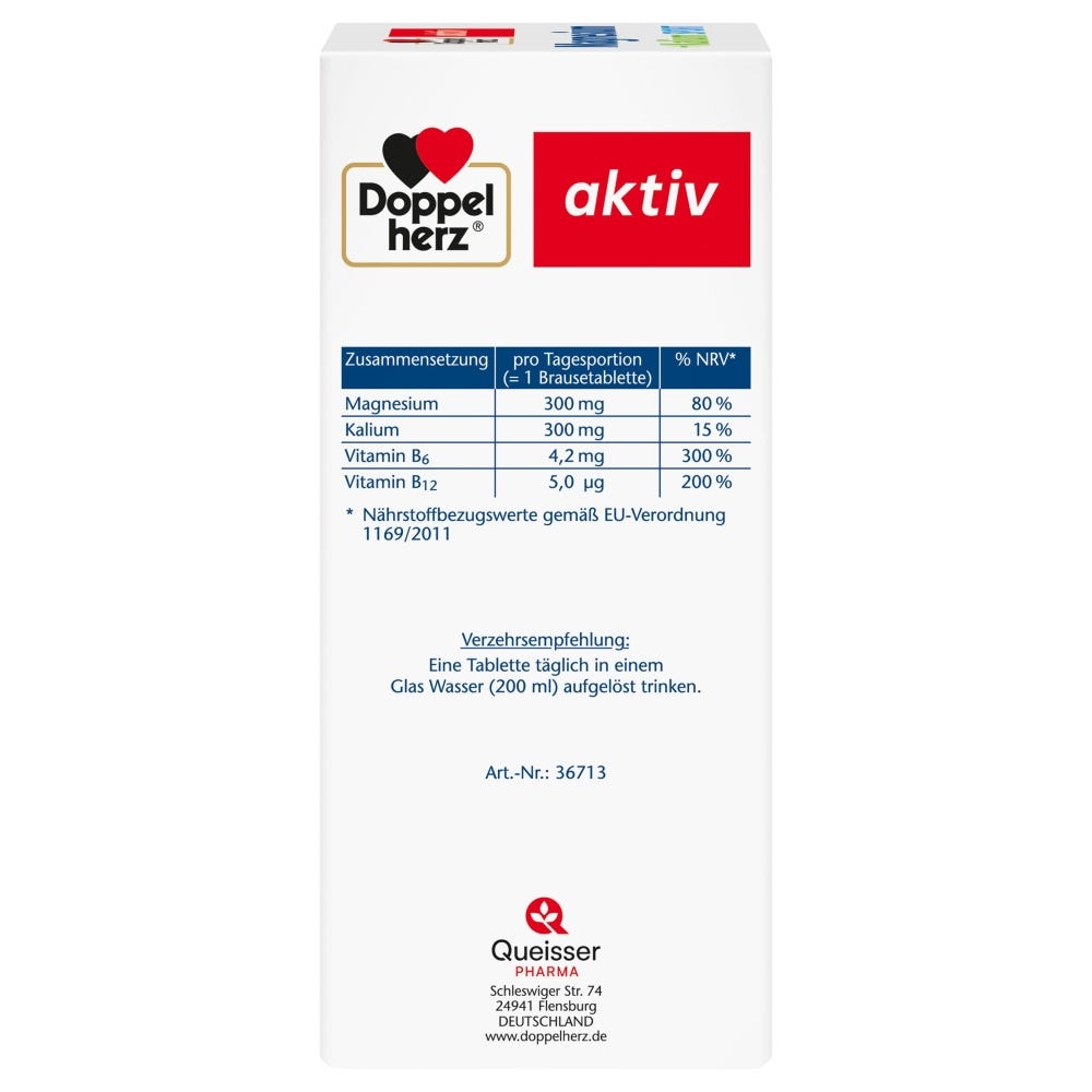Doppelherz Magnesium + Kalium Brausetabletten 6x15 Stück