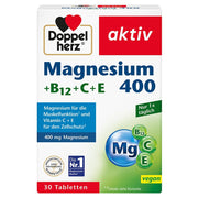 Doppelherz Magnesium 400 m. Vitamin B+C+E 30 Stück